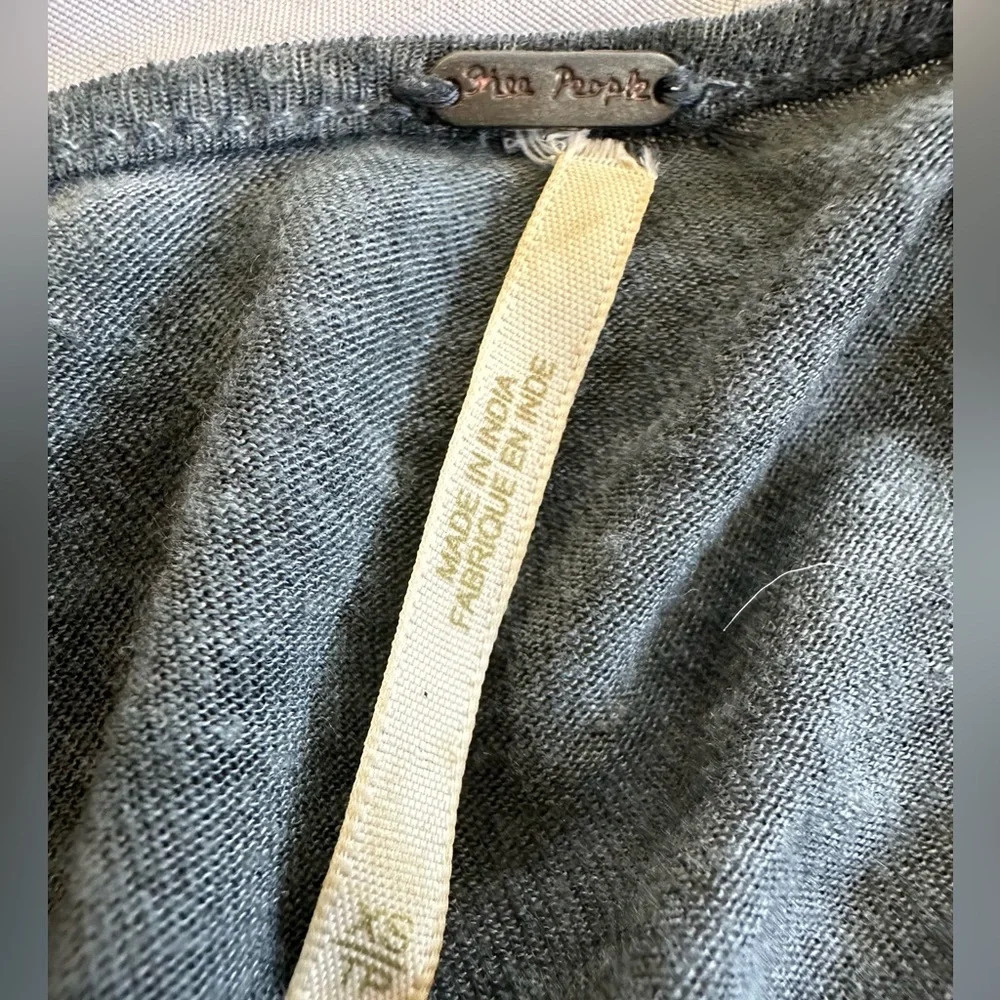 Free People embroidered phoenix lace sleeves Top - Picture 8 of 8